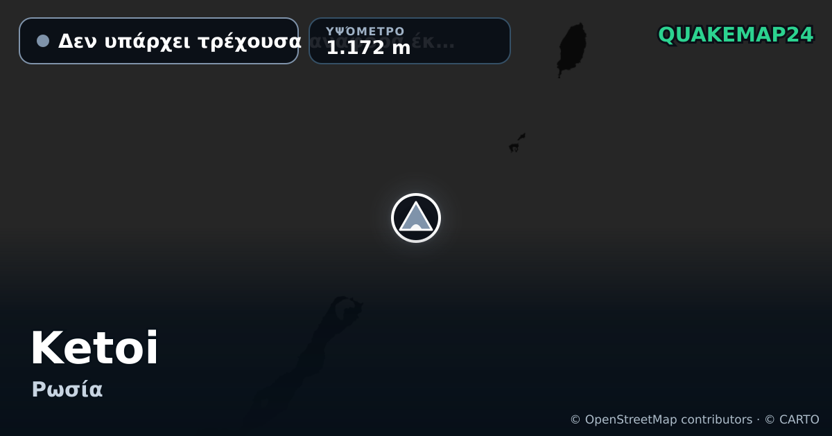 Ketoi · Δεν υπάρχει τρέχουσα αναφορά έκρηξης · 1.172 m