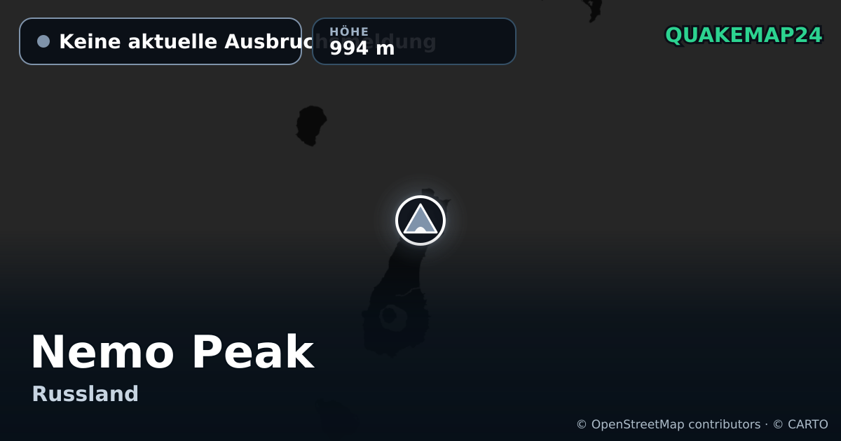 Nemo Peak · Keine aktuelle Ausbruchsmeldung · 994 m