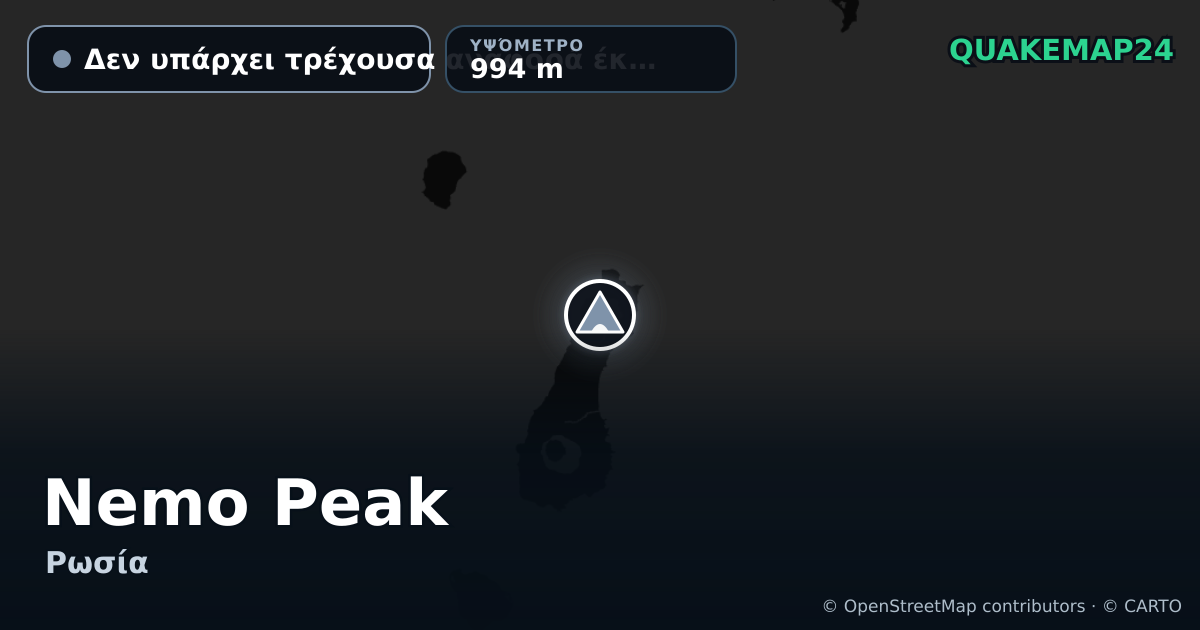 Nemo Peak · Δεν υπάρχει τρέχουσα αναφορά έκρηξης · 994 m