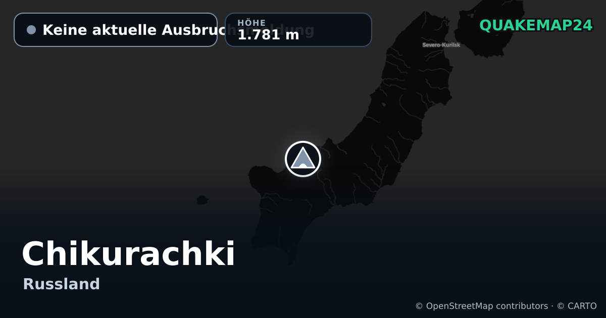 Chikurachki · Keine aktuelle Ausbruchsmeldung · 1.781 m