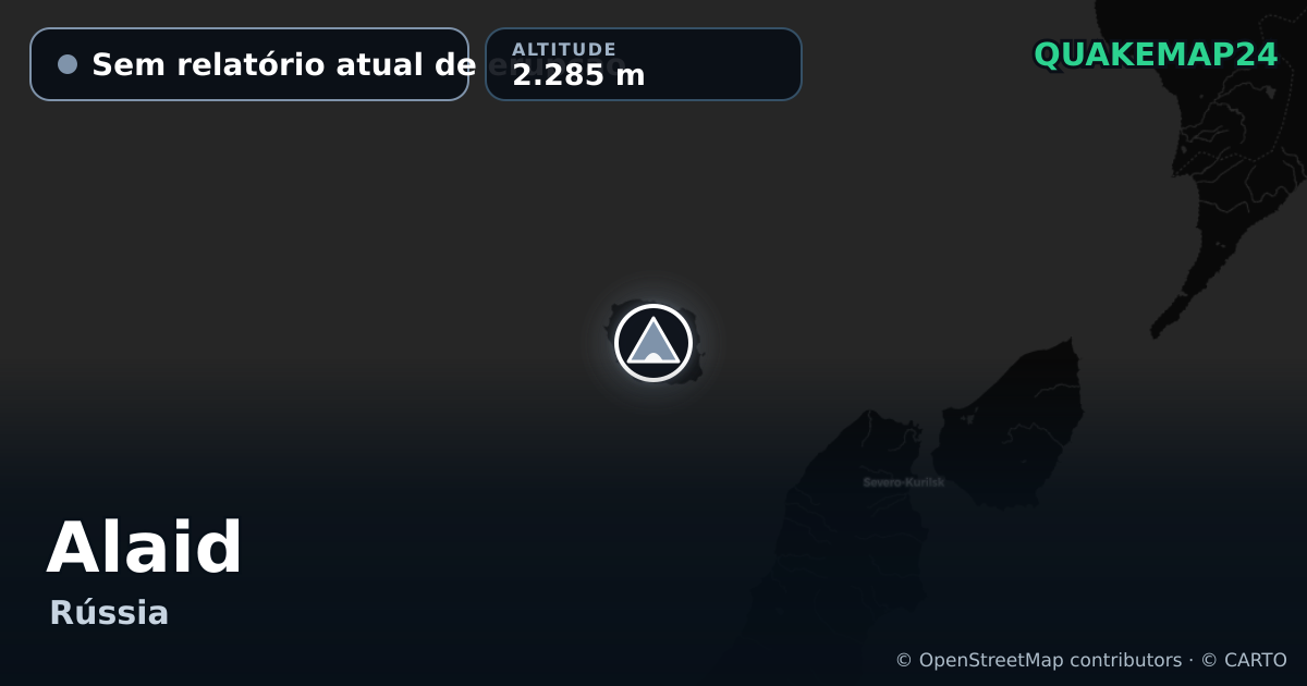 Alaid · Sem relatório atual de erupção · 2.285 m