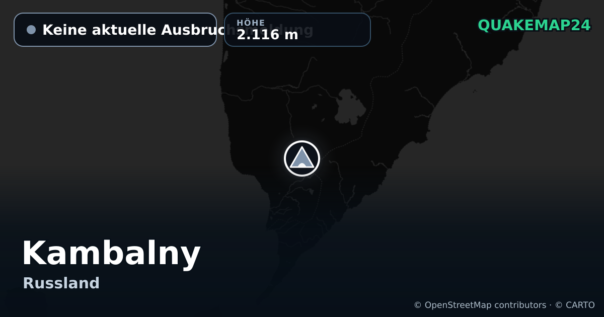 Kambalny · Keine aktuelle Ausbruchsmeldung · 2.116 m