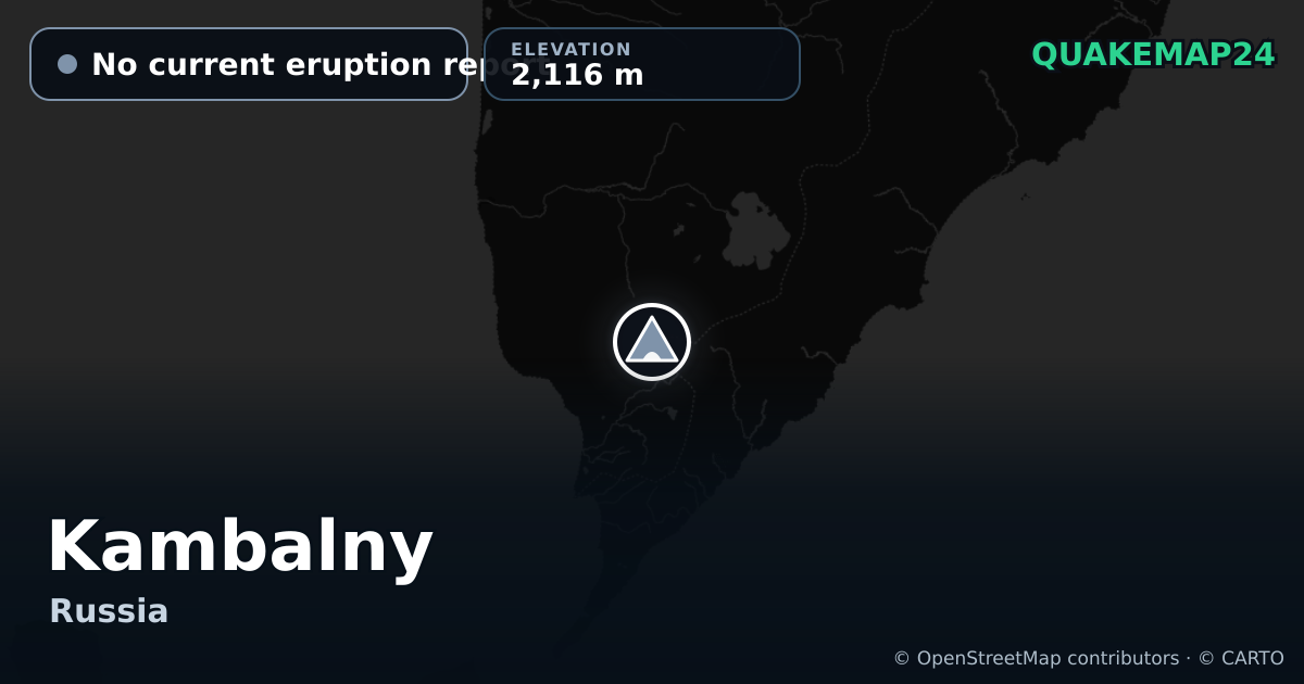 Kambalny · No current eruption report · 2,116 m