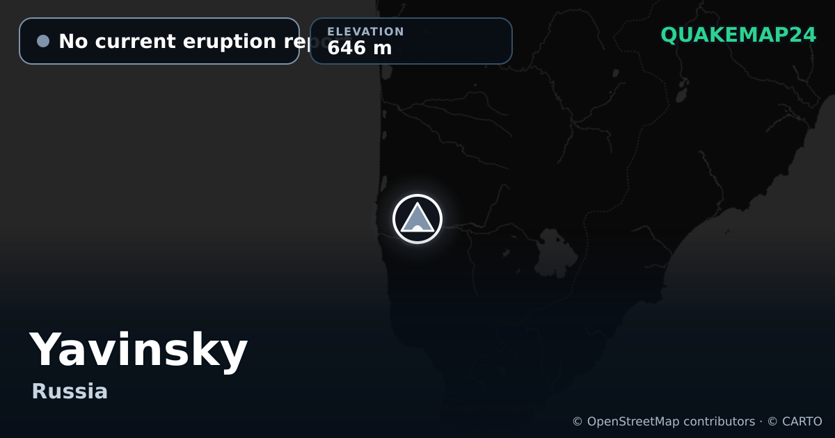 Yavinsky · No current eruption report · 646 m