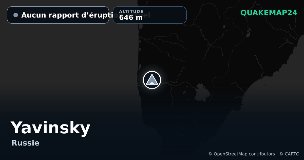 Yavinsky · Aucun rapport d’éruption actuel · 646 m