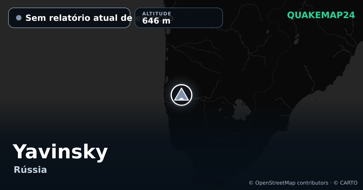 Yavinsky · Sem relatório atual de erupção · 646 m