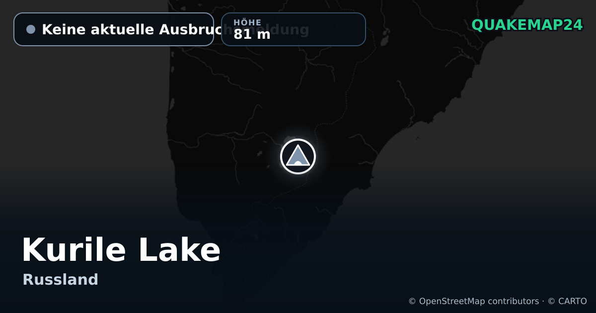 Kurile Lake · Keine aktuelle Ausbruchsmeldung · 81 m
