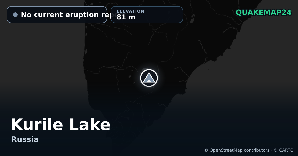 Kurile Lake · No current eruption report · 81 m