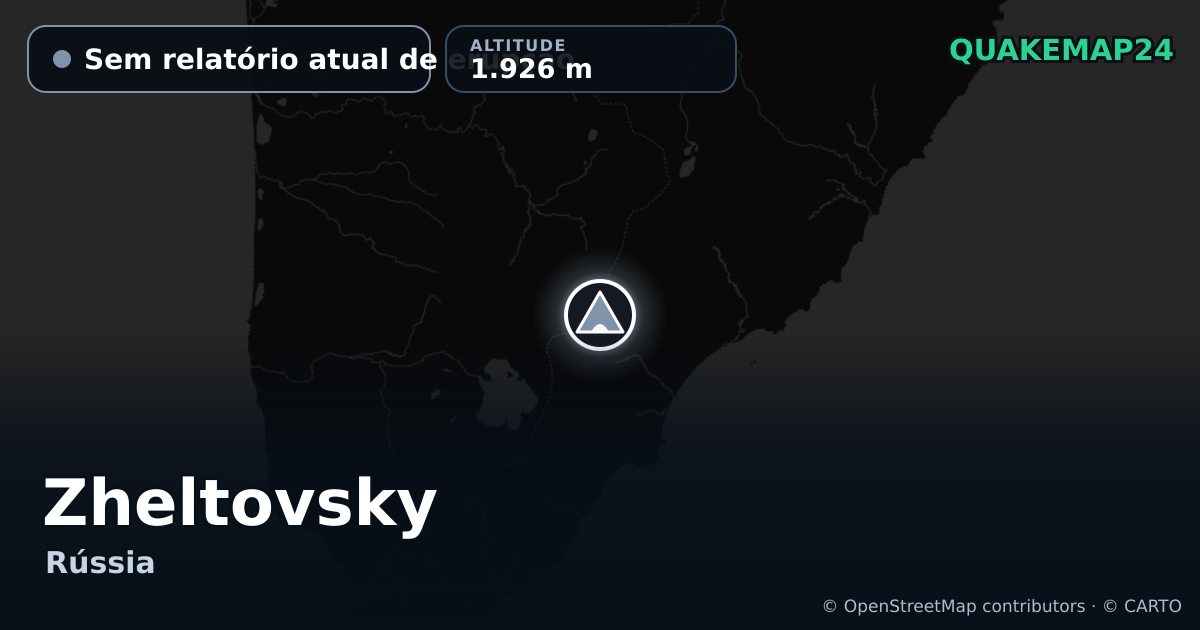 Zheltovsky · Sem relatório atual de erupção · 1.926 m