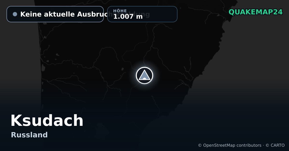 Ksudach · Keine aktuelle Ausbruchsmeldung · 1.007 m
