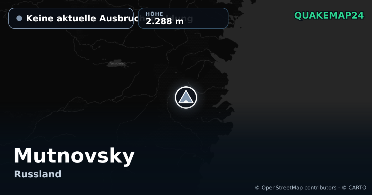 Mutnovsky · Keine aktuelle Ausbruchsmeldung · 2.288 m