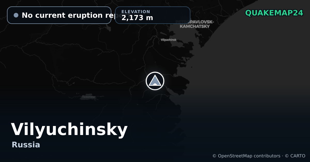 Vilyuchinsky · No current eruption report · 2,173 m