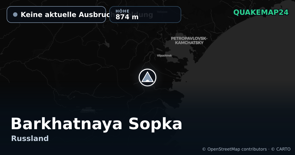 Barkhatnaya Sopka · Keine aktuelle Ausbruchsmeldung · 874 m