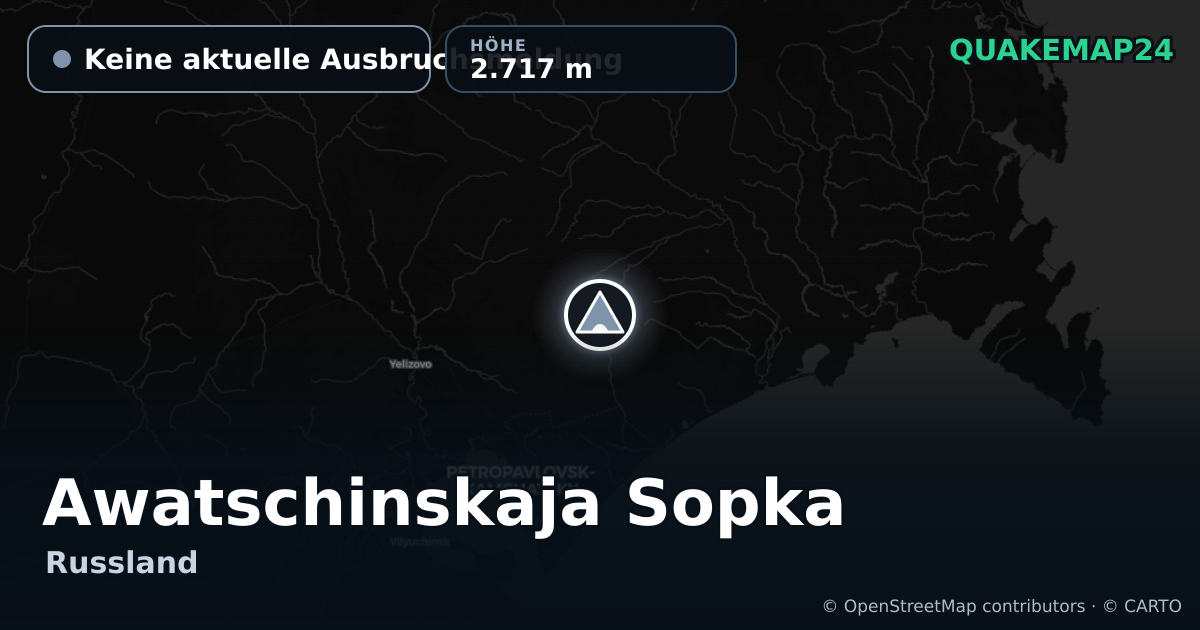 Awatschinskaja Sopka · Keine aktuelle Ausbruchsmeldung · 2.717 m