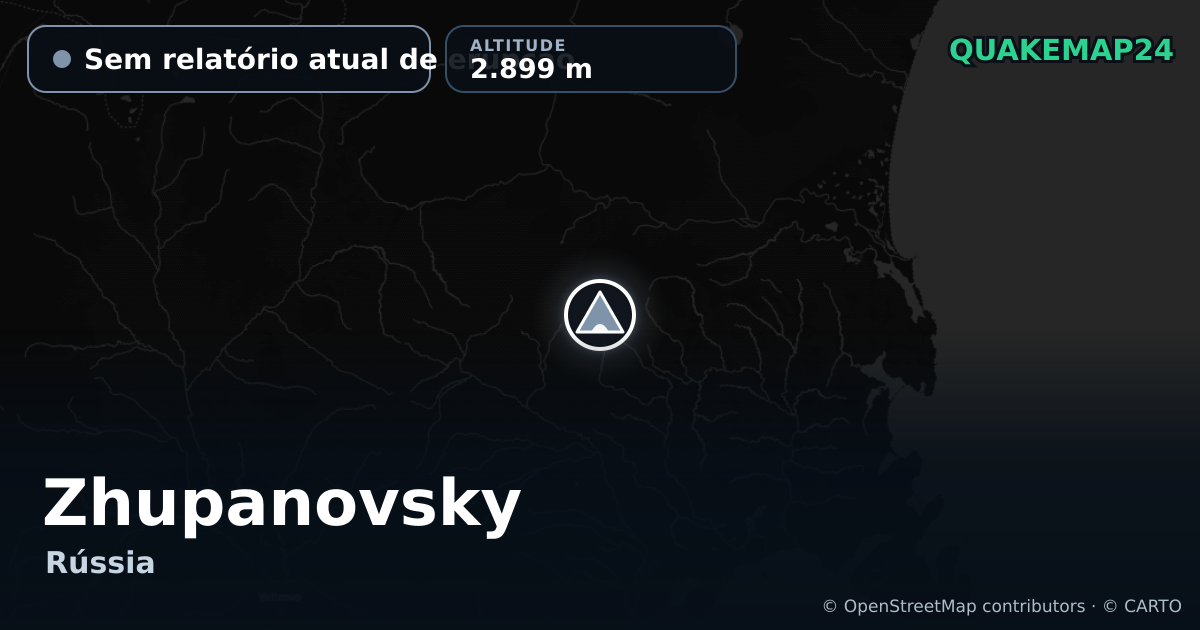 Zhupanovsky · Sem relatório atual de erupção · 2.899 m