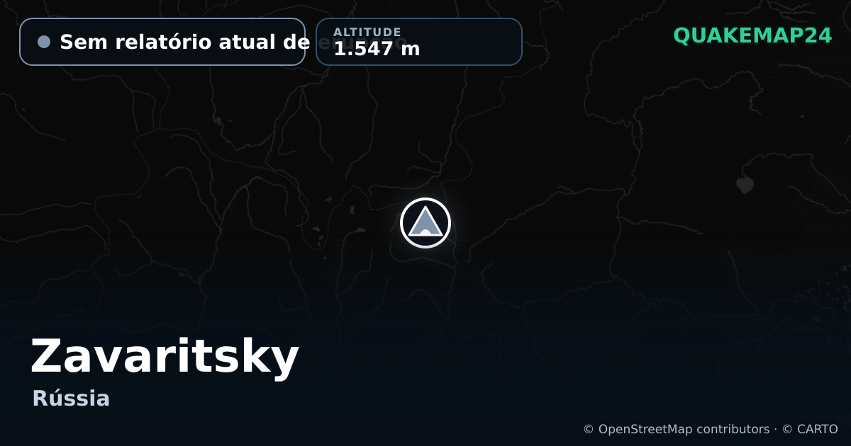 Zavaritsky · Sem relatório atual de erupção · 1.547 m