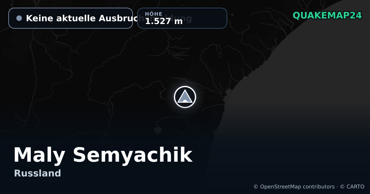 Maly Semyachik · Keine aktuelle Ausbruchsmeldung · 1.527 m