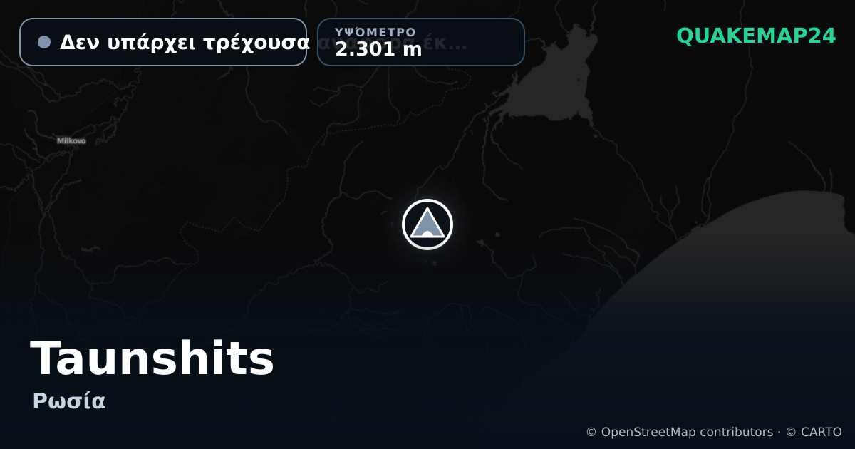 Taunshits · Δεν υπάρχει τρέχουσα αναφορά έκρηξης · 2.301 m