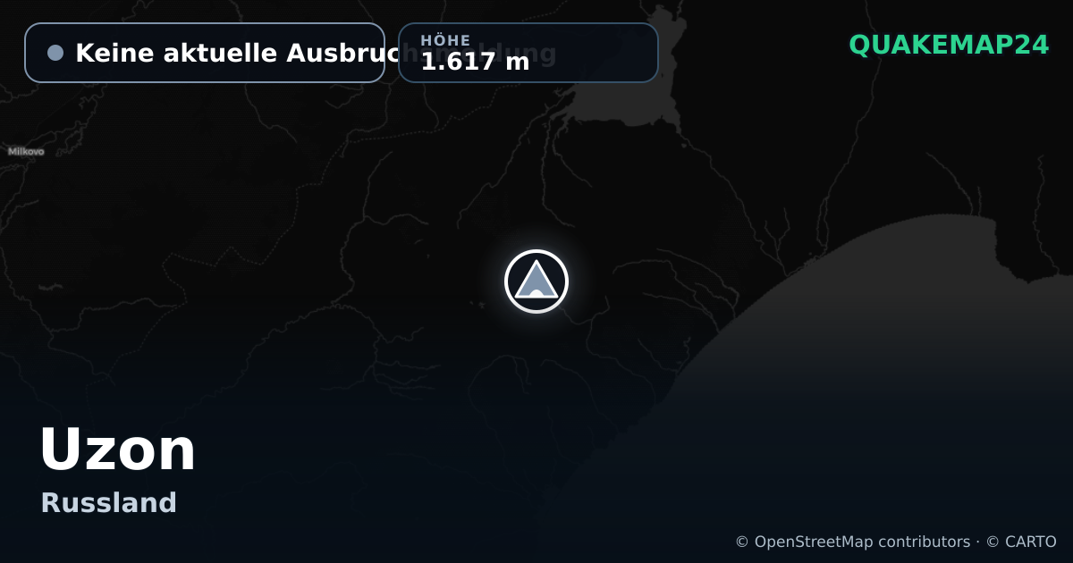 Uzon · Keine aktuelle Ausbruchsmeldung · 1.617 m