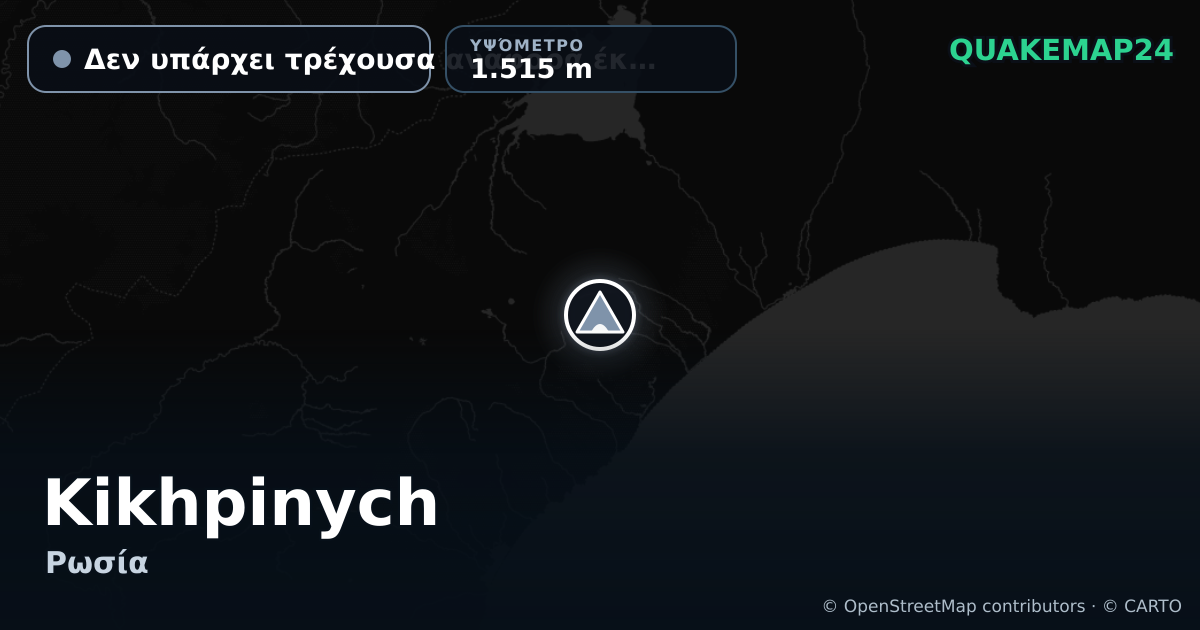 Kikhpinych · Δεν υπάρχει τρέχουσα αναφορά έκρηξης · 1.515 m