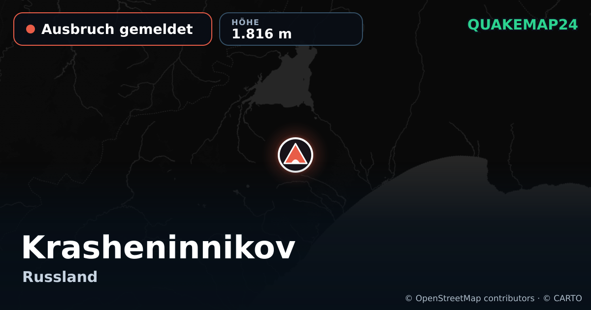 Krasheninnikov · Ausbruch gemeldet · 1.816 m