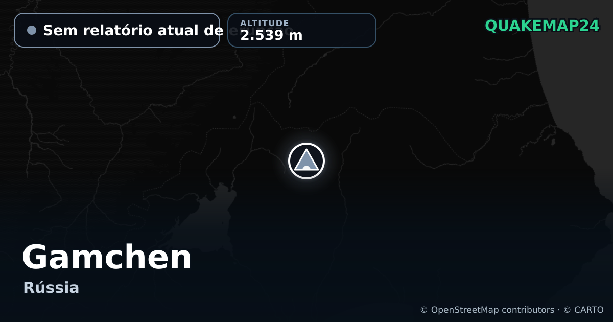 Gamchen · Sem relatório atual de erupção · 2.539 m