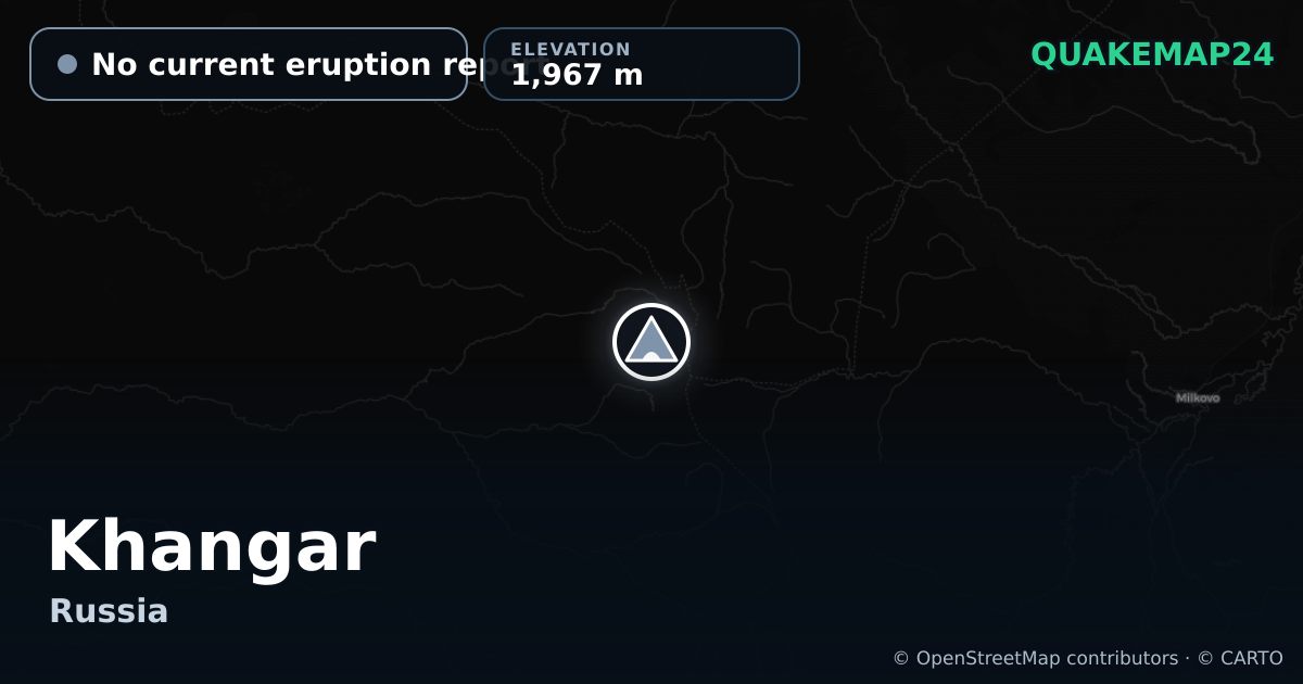 Khangar · No current eruption report · 1,967 m