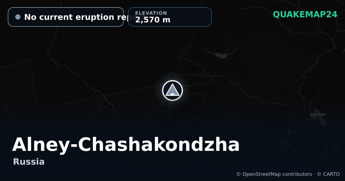 Alney-Chashakondzha · No current eruption report · 2,570 m