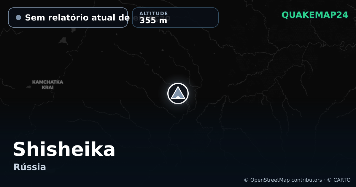 Shisheika · Sem relatório atual de erupção · 355 m