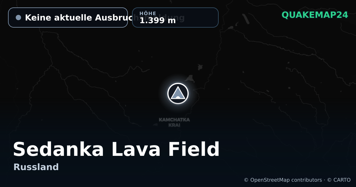 Sedanka Lava Field · Keine aktuelle Ausbruchsmeldung · 1.399 m