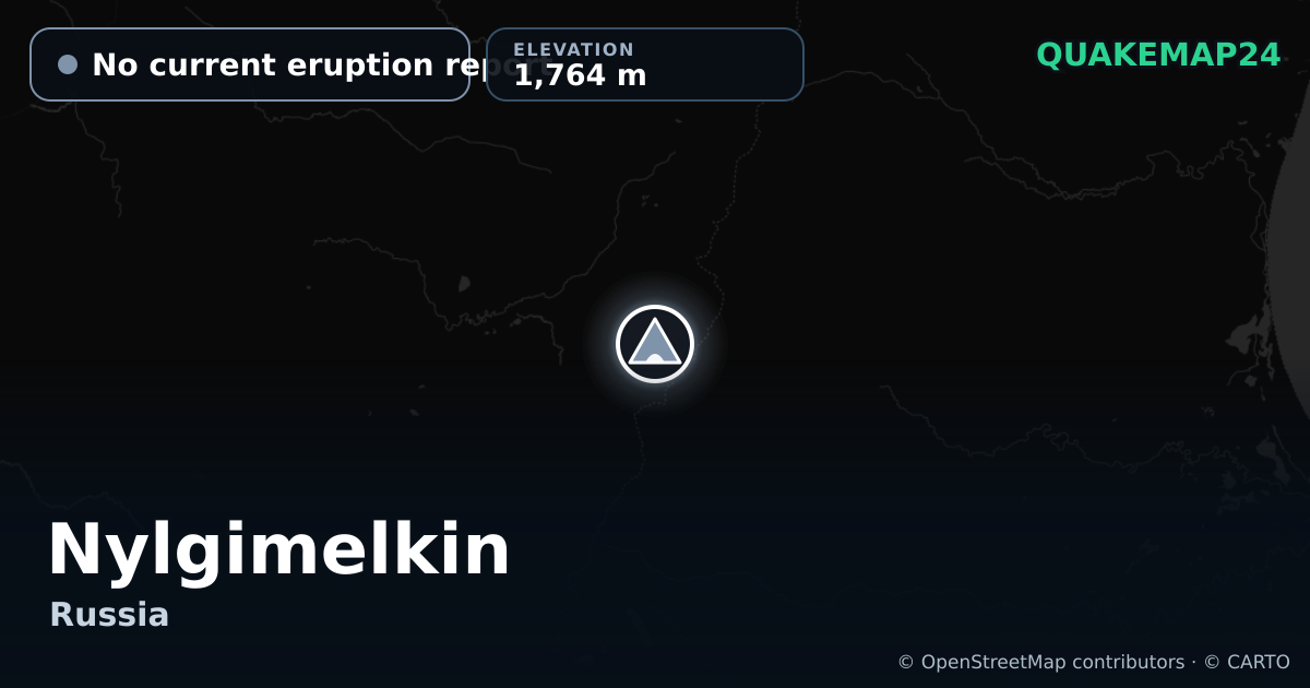 Nylgimelkin · No current eruption report · 1,764 m
