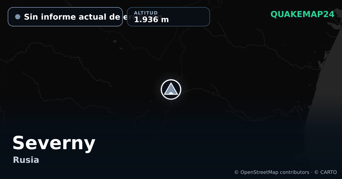 Severny · Sin informe actual de erupción · 1.936 m