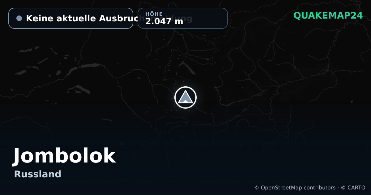 Jombolok · Keine aktuelle Ausbruchsmeldung · 2.047 m