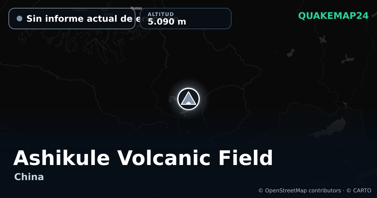 Ashikule Volcanic Field · Sin informe actual de erupción · 5.090 m