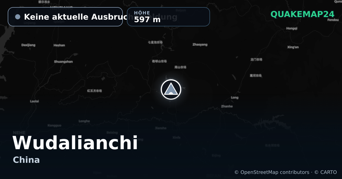 Wudalianchi · Keine aktuelle Ausbruchsmeldung · 597 m
