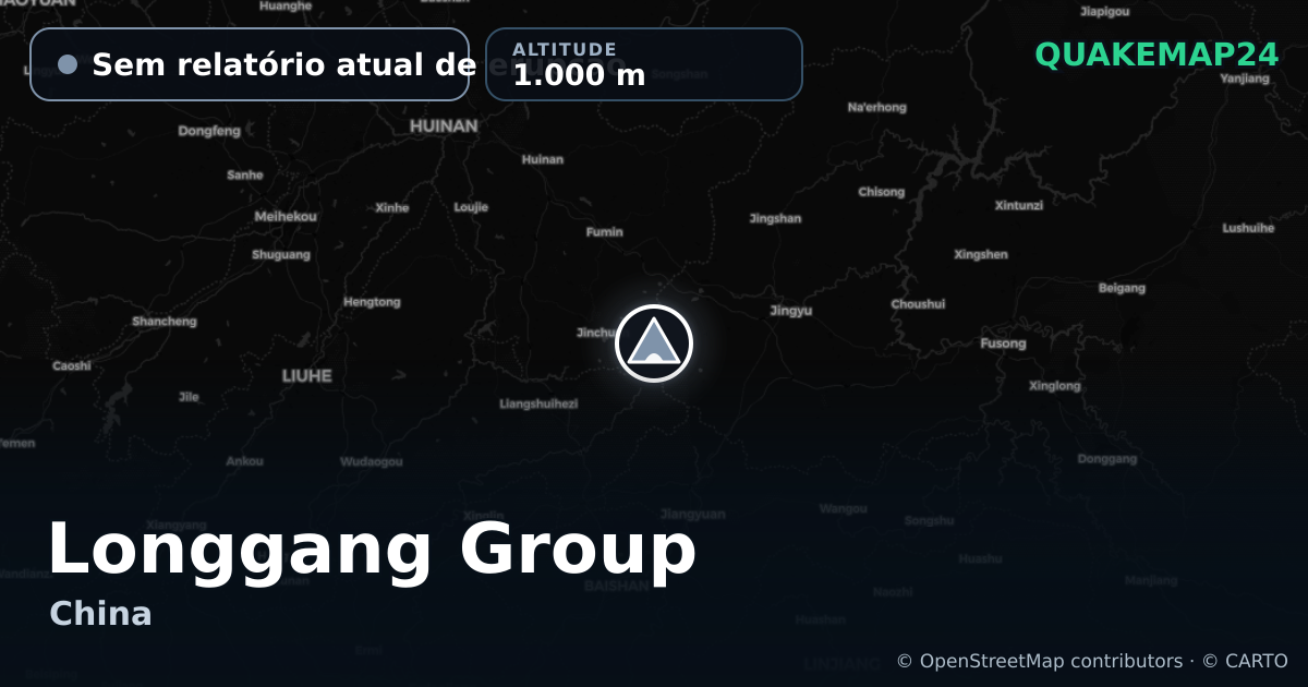Longgang Group · Sem relatório atual de erupção · 1.000 m
