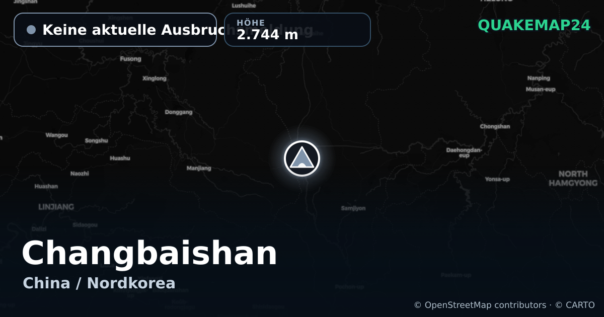 Changbaishan · Keine aktuelle Ausbruchsmeldung · 2.744 m