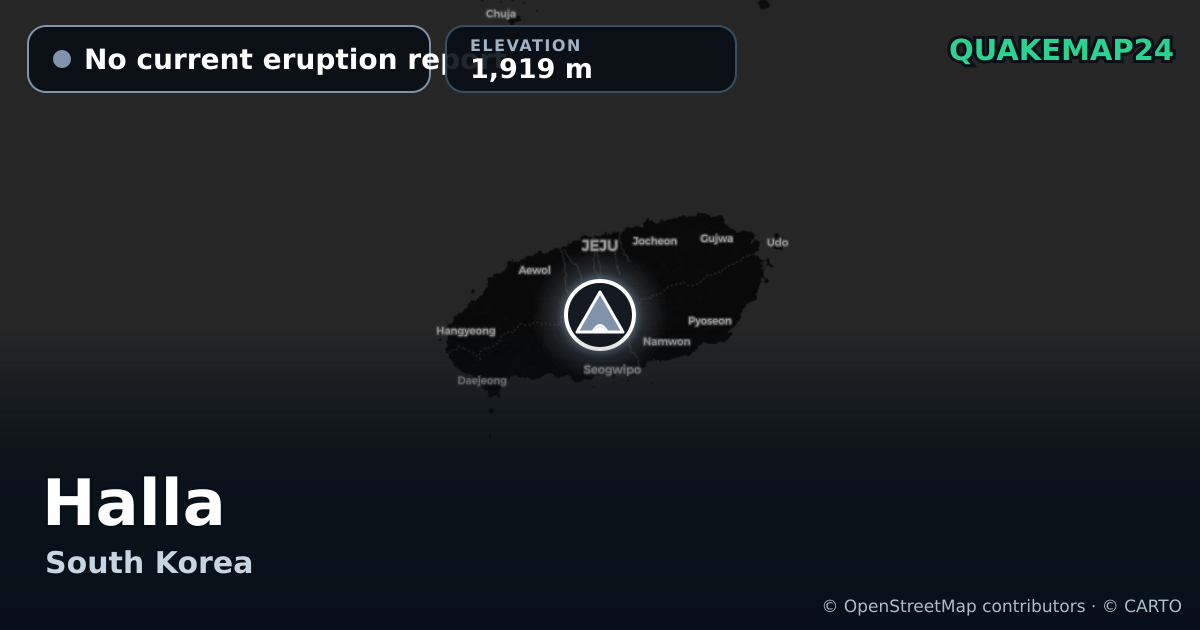 Halla · No current eruption report · 1,919 m