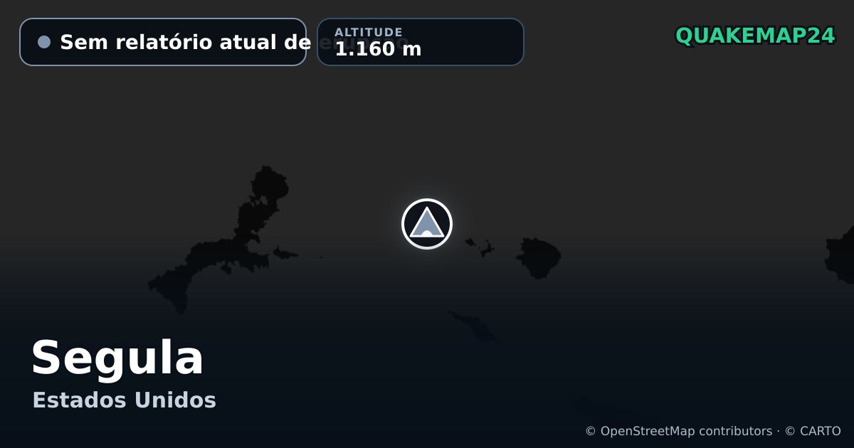 Segula · Sem relatório atual de erupção · 1.160 m
