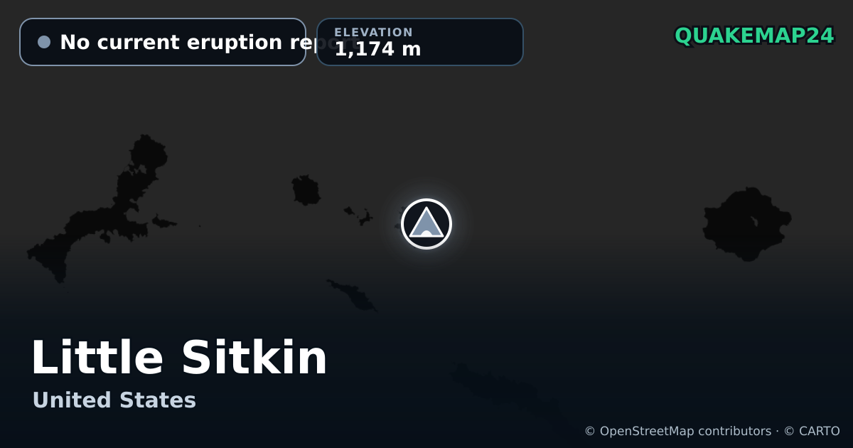 Little Sitkin · No current eruption report · 1,174 m