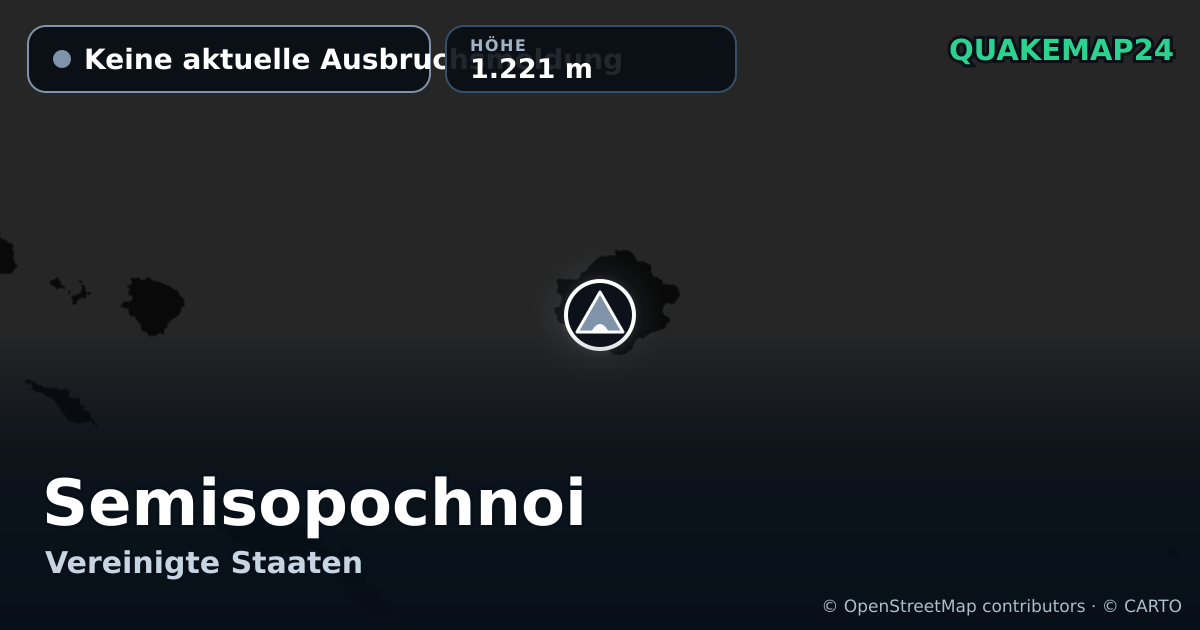 Semisopochnoi · Keine aktuelle Ausbruchsmeldung · 1.221 m
