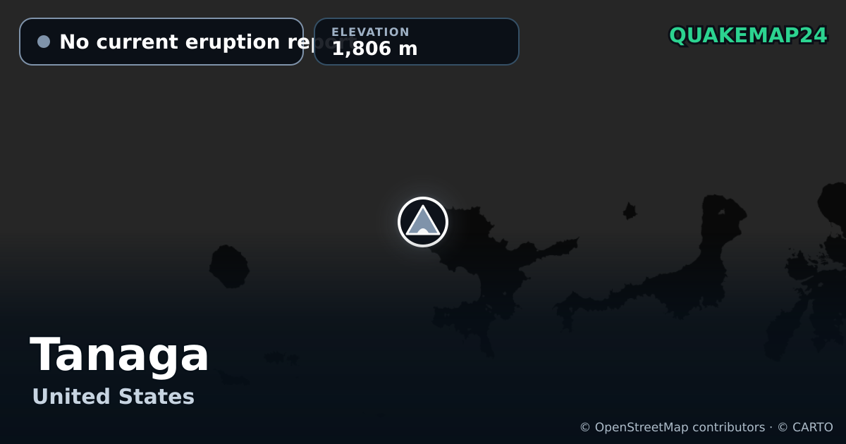 Tanaga · No current eruption report · 1,806 m