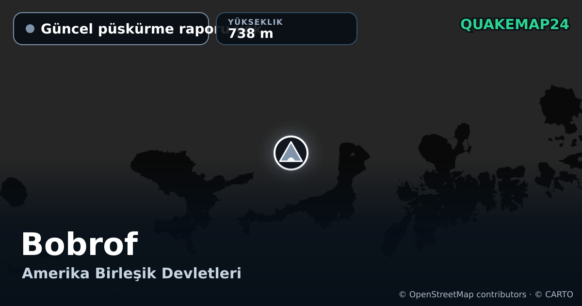 Bobrof · Güncel püskürme raporu yok · 738 m