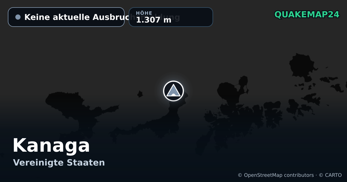 Kanaga · Keine aktuelle Ausbruchsmeldung · 1.307 m