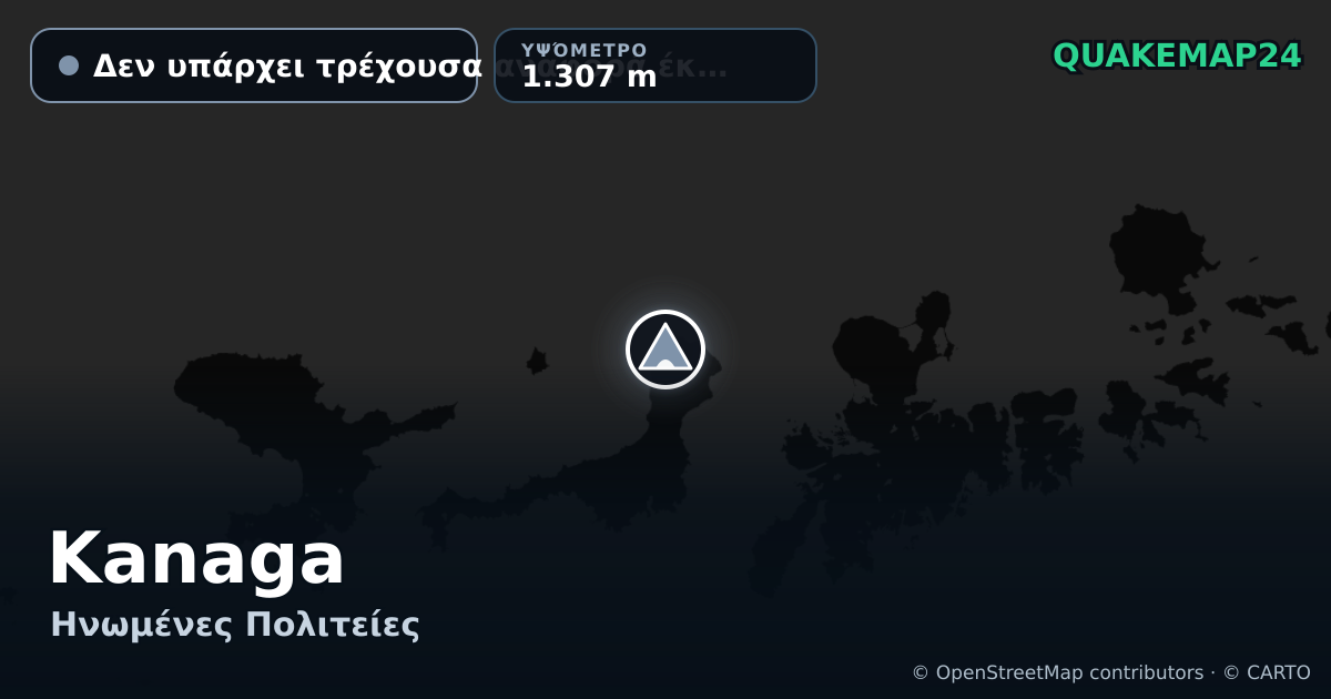 Kanaga · Δεν υπάρχει τρέχουσα αναφορά έκρηξης · 1.307 m