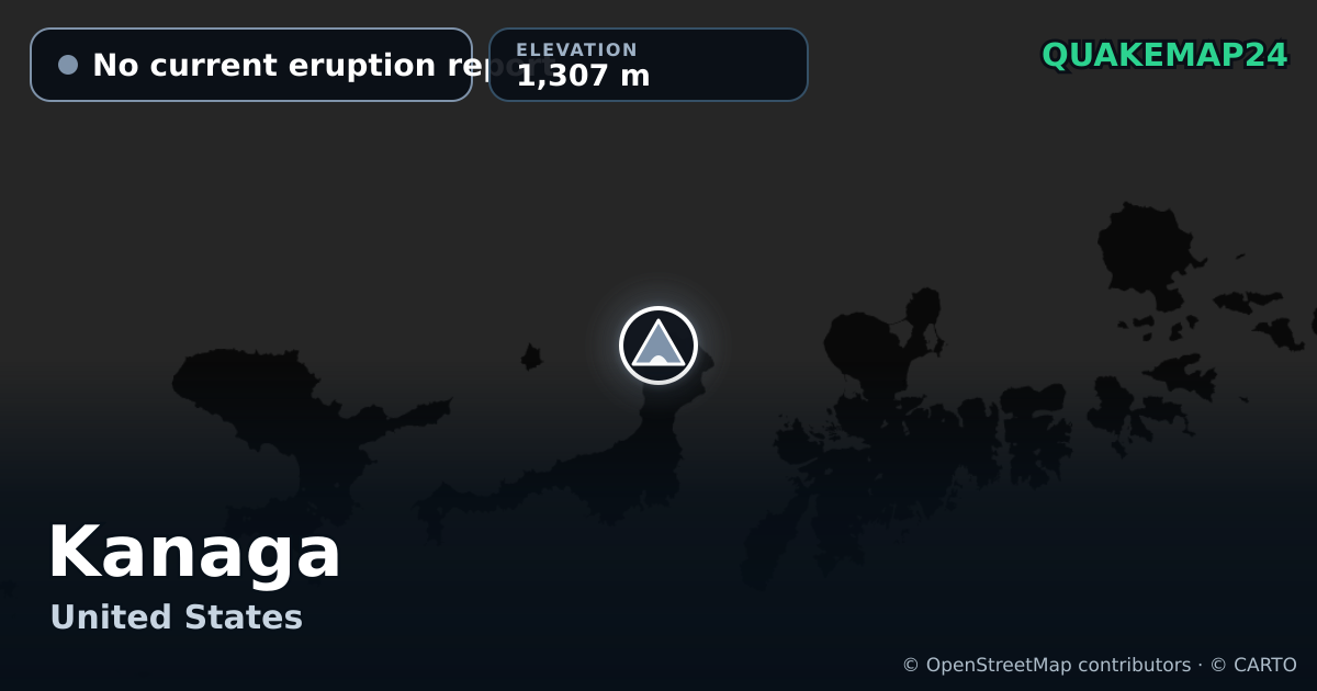 Kanaga · No current eruption report · 1,307 m