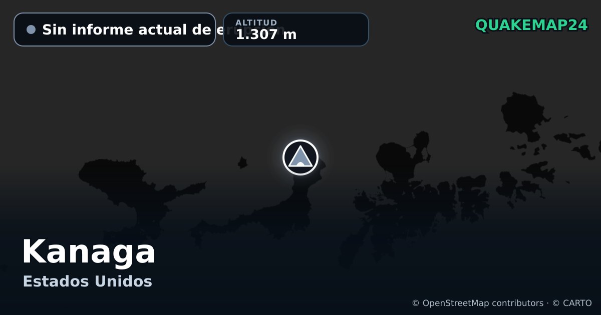Kanaga · Sin informe actual de erupción · 1.307 m