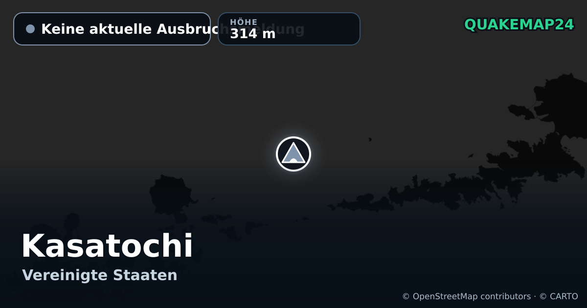 Kasatochi · Keine aktuelle Ausbruchsmeldung · 314 m