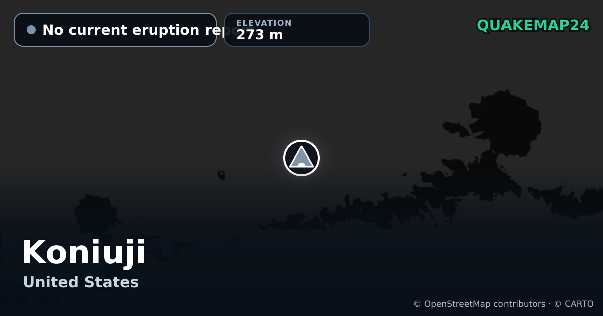 Koniuji · No current eruption report · 273 m