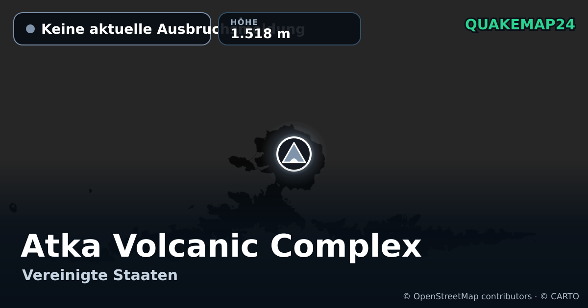Atka Volcanic Complex · Keine aktuelle Ausbruchsmeldung · 1.518 m